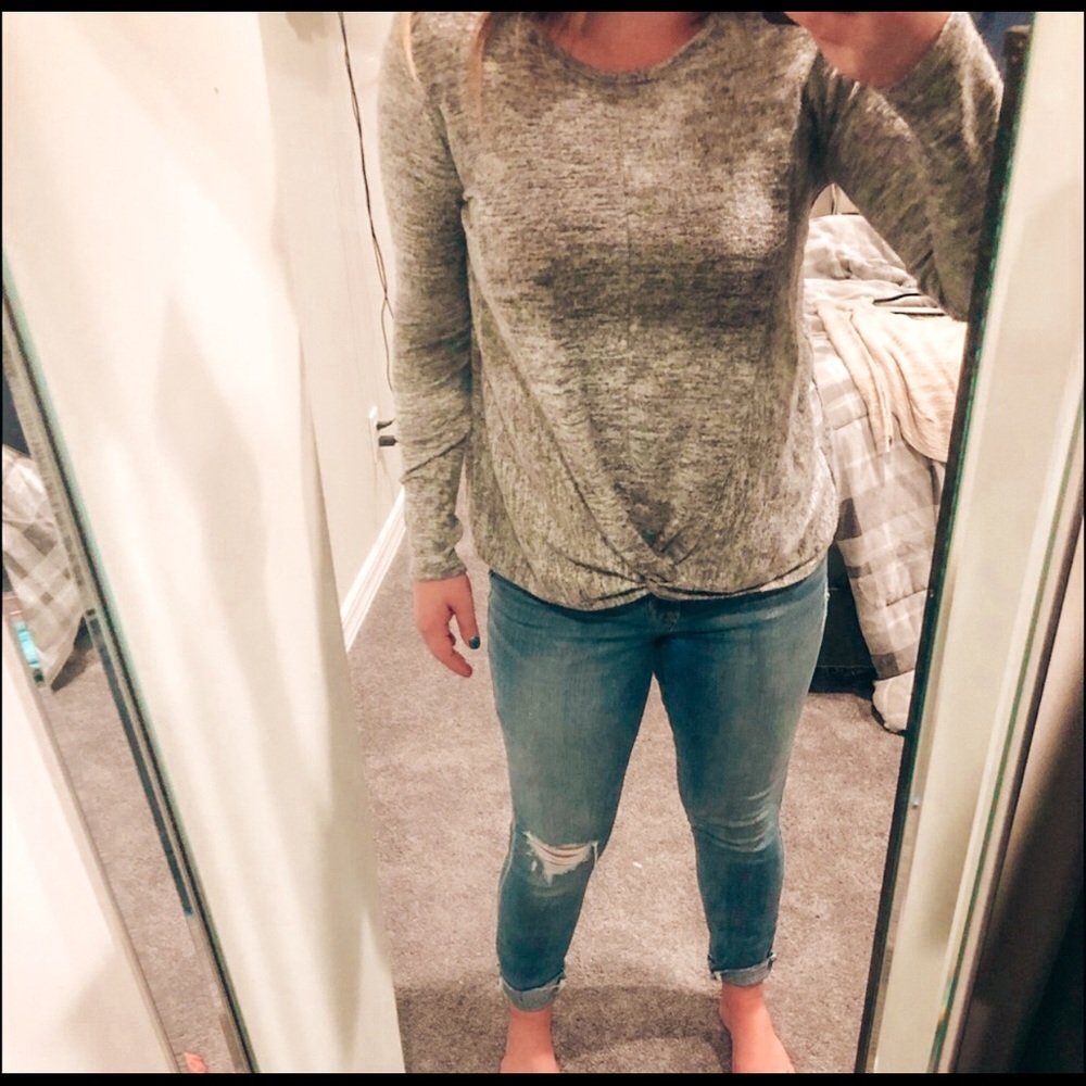 Gray sweater